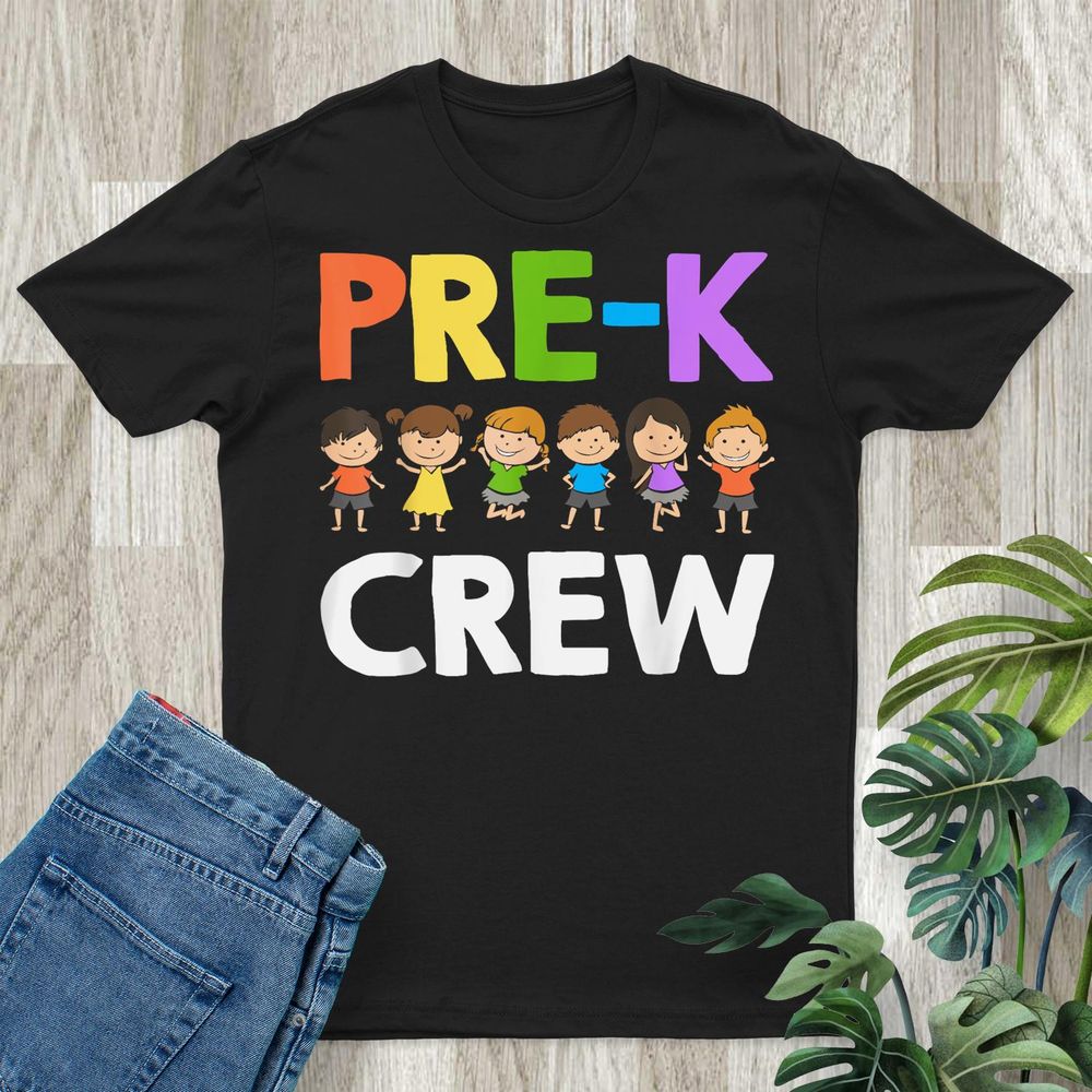 Funny Preschool Design For Men Women PreK Preschool Teacher Shirt Unisex Standard T-Shirt black s