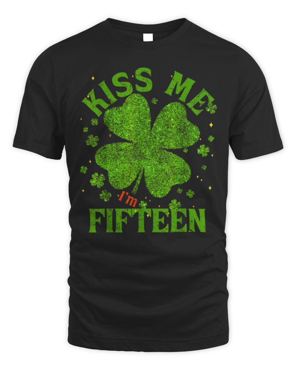 Kiss Me I'm 15 2010 Lucky St Unisex Standard T-Shirt black s