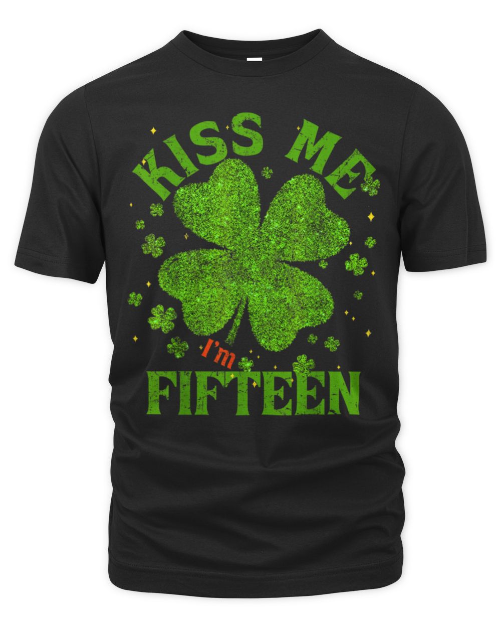 Kiss Me I'm 15 2010 Lucky St Unisex Premium T-Shirt black s