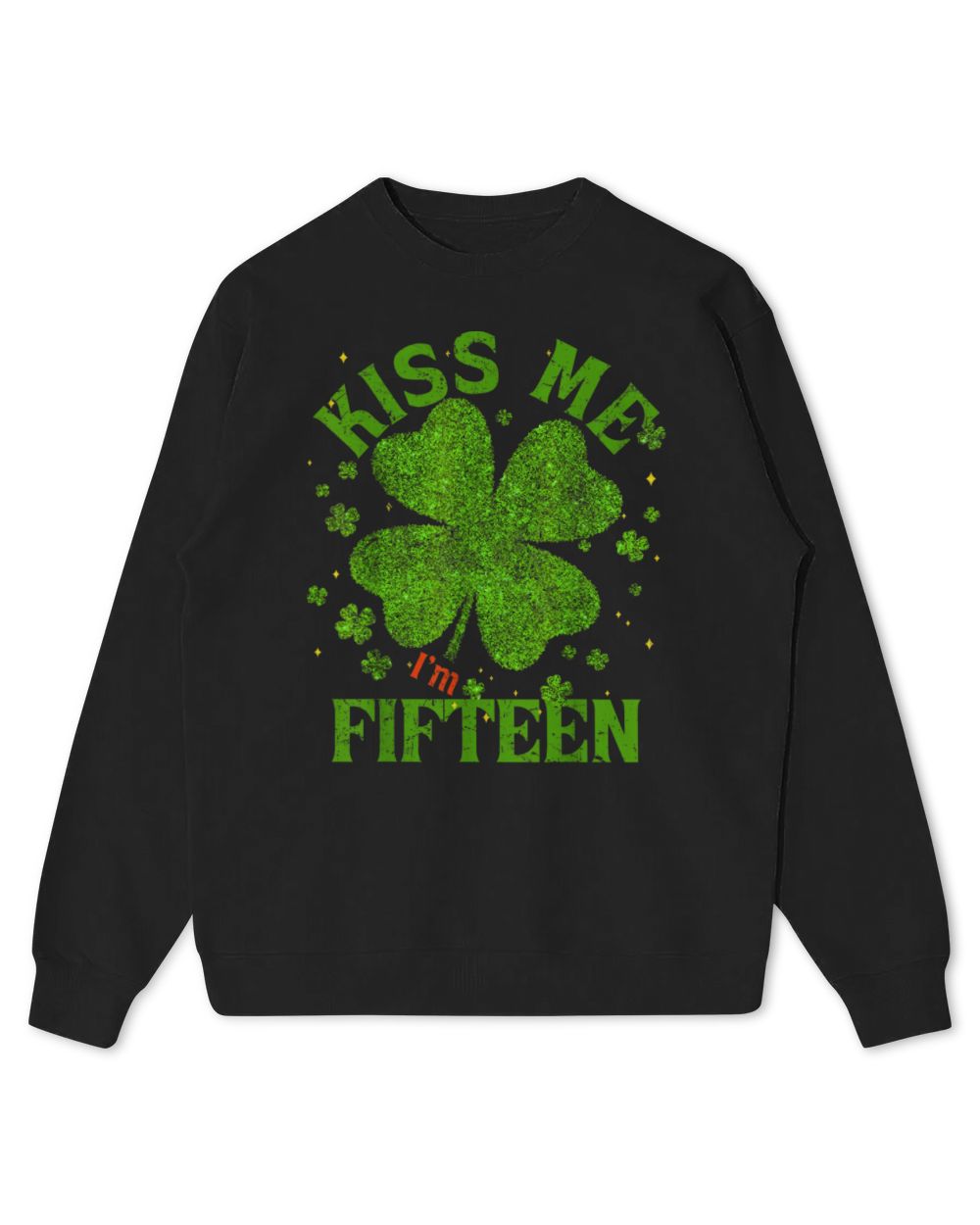 Kiss Me I'm 15 2010 Lucky St Kids Standard Sweatshirt black xs