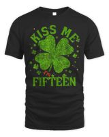 Kiss Me I'm 15 2010 Lucky St Unisex Standard T-Shirt black s