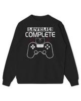 Level 14 Complete 14 Years Wedding Anniversary Video Gamer Tee Kids Standard Sweatshirt black xs