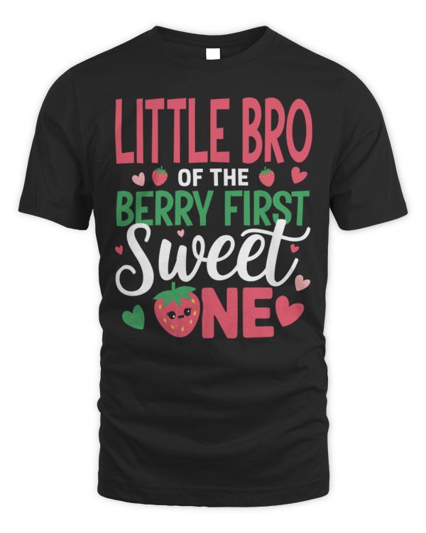 Little Bro of The Berry First Sweet One Brother Bday Girl Long Sleeve T-Shirt