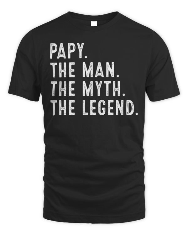 Papy The Man The Myth The Legend Shirt Funny Gifts Papy Long Sleeve T-Shirt